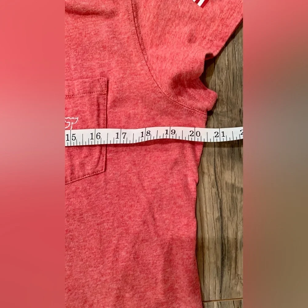 Vineyard Vines Heathered Red Cotton Tee